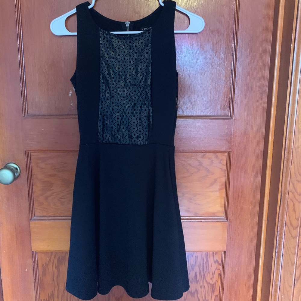 Plain black dress